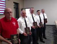 Life saving firefighters receive award