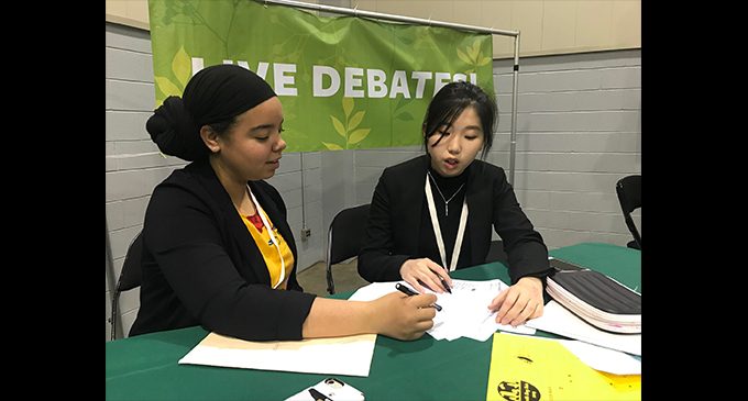 Forsyth Early College team wins debate against banning cars in central downtown