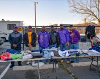 Omega men helping the homeless