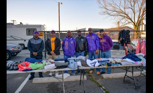 Omega men helping the homeless
