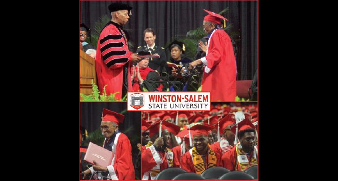 WSSU honors 1949 grad during commencement ceremony