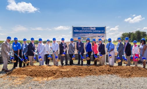 Forsyth Technical Community College holds groundbreaking ceremony for Aviation Technology Lab