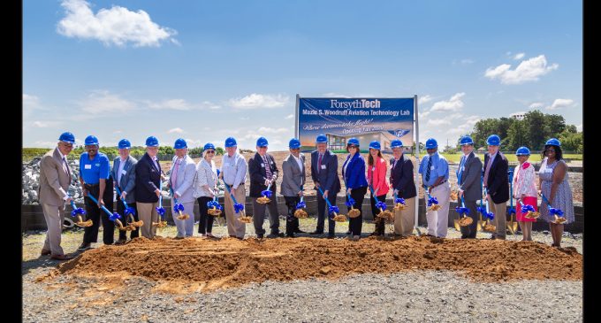 Forsyth Technical Community College holds groundbreaking ceremony for Aviation Technology Lab