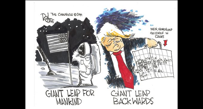 Editorial Cartoon: Giant Leap