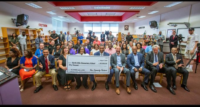 Local law enforcement donates $50,000 to North Hills Elementary