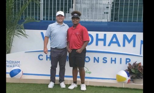 Young golfer gets his chance to play at pro tournament