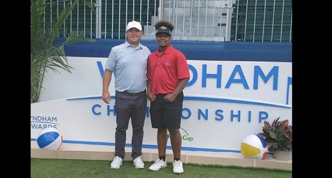 Young golfer gets his chance to play at pro tournament