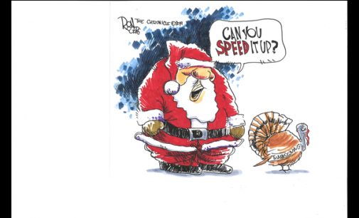 Editorial Cartoon: Speed it up