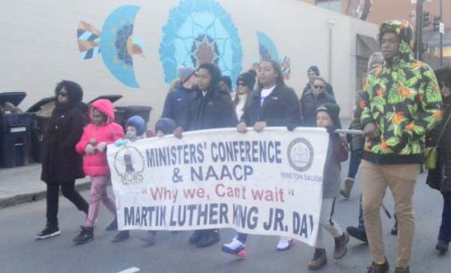 Dozens participate in march  honoring Martin Luther King Jr. 