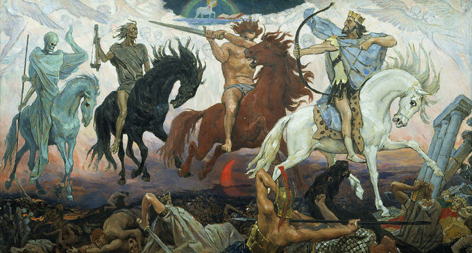four horsemen of the apocalypse durer color