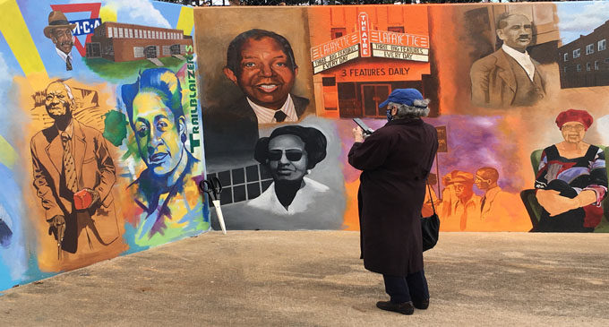 Mural honors the history of  Depot Street