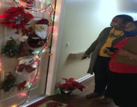 Senior apartment community ‘decks the halls’ and  the doors for the  holidays