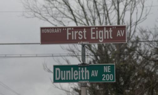 Honorary street sign unveiled recognizing Black men who  integrated the local fire department