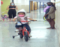 Students receive new bikes for achieving reading goals