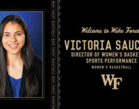 Victoria Saucedo Wake Forest’s new director of women’s  basketball sports performance