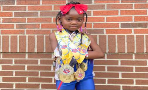 Saleia Stowe, local 5-year-old track star holds national records