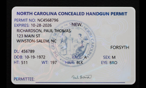 FCSO provides NC’s first durable concealed carry weapons permit