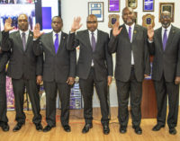 Psi Phi Chapter of Omega Psi Phi Fraternity installs new officers