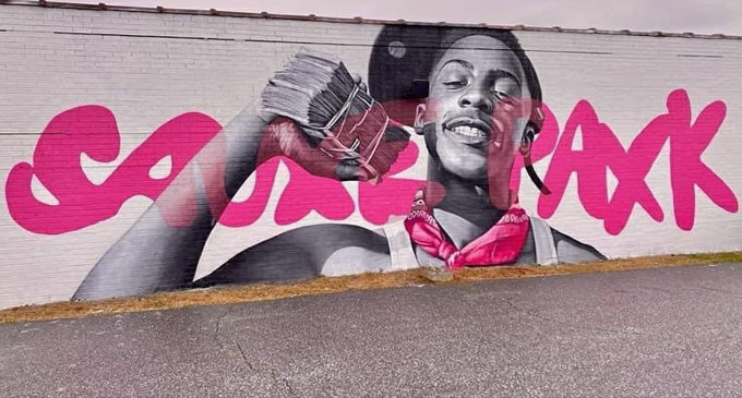 Mural pays tribute to memory of young rapper