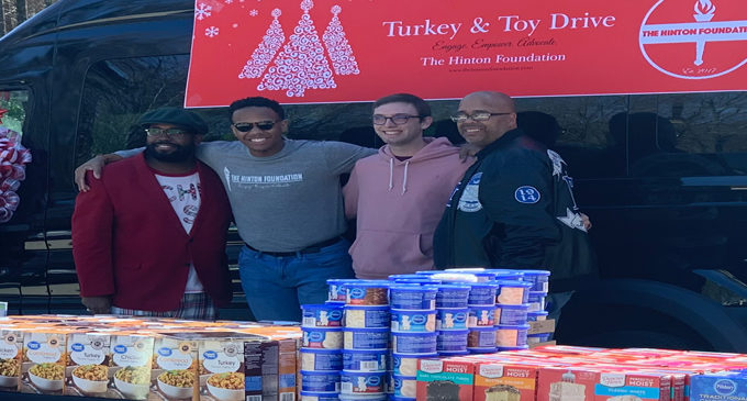 The Hinton Foundation ’turkey and toys’ event helps 100 families have a happy holiday