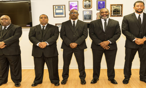 Psi Phi Chapter of Omega Psi Phi Fraternity, Inc. initiates five members