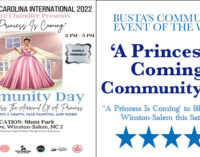 Busta’s Community Event of the Week: ‘A Princess Is Coming’ to Blum Park in Winston-Salem this Saturday