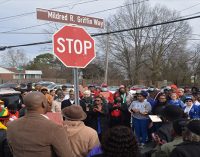 Intersection of Cherry and 25th named in honor of late WS/FCS educator