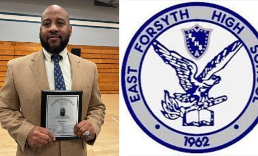 Coach Gray inducted into East Forsyth  Hall of Fame