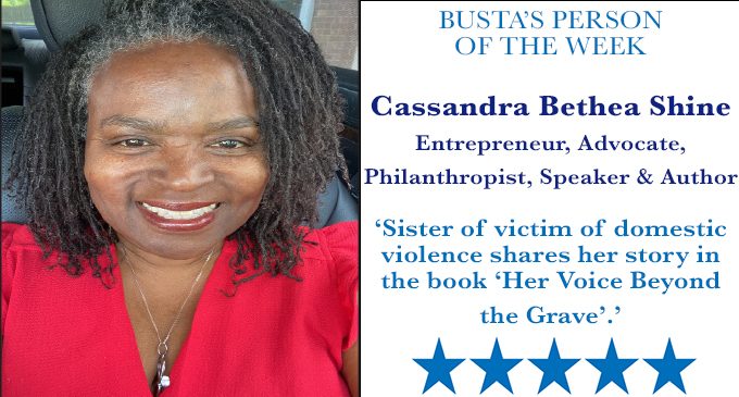 Busta’s Person of the Week: Sister of victim of domestic violence shares her story in the book ‘Her Voice Beyond the Grave’