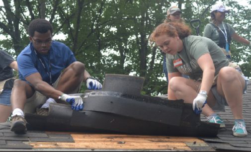 Campers lend a helping hand to Housing 4 Our Heroes’ latest project