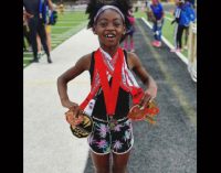Saleia Stowe brings home the gold at AAU Jr. Olympics