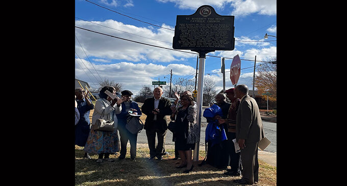 Historical marker celebrates 80th anniversary of St. Benedict the Moor Catholic Church