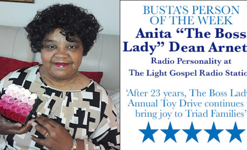 Busta’s Person of the Week: After 23 years, The Boss Lady’s annual Toy Drive continues to bring joy to Triad families