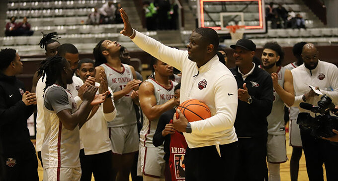 Cleveland’s 30 points lifts NCCU over SAU, Moton captures All-Time Wins record