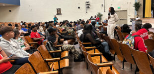 Dr. Bettina L. Love visits Carver High School, Union Baptist Church to promote new book