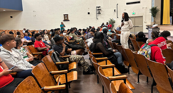 Dr. Bettina L. Love visits Carver High School, Union Baptist Church to promote new book