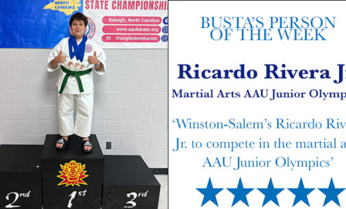 Busta’s Person of the Week: Winston-Salem’s Ricardo Rivera Jr. to compete in the martial arts AAU Junior Olympics