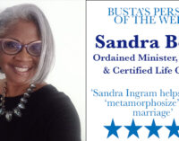 Busta’s Person of the Week: Sandra Ingram helps couples ‘metamorphosize’ their marriage