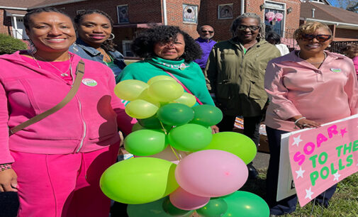 Alpha Kappa Alpha, Inc., Phi Omega Chapter, treats first day early voters to a Party at the Polls