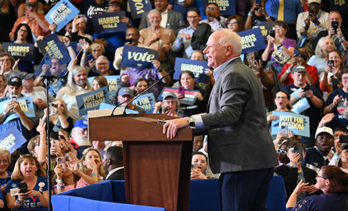 VP candidate Gov. Tim Walz ignites voters in W-S