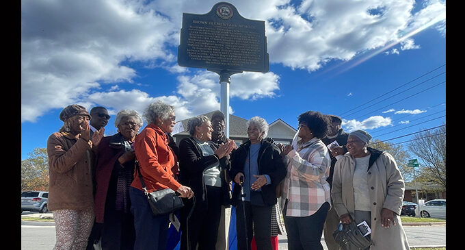 Brown Elementary School honored with historic marker