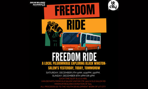 Freedom Rides Pilgrimages in Winston-Salem on Dec. 7 and 8