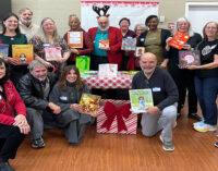 W-S Writers donated books to the Salvation Army Christmas Cheer Program during their holiday party