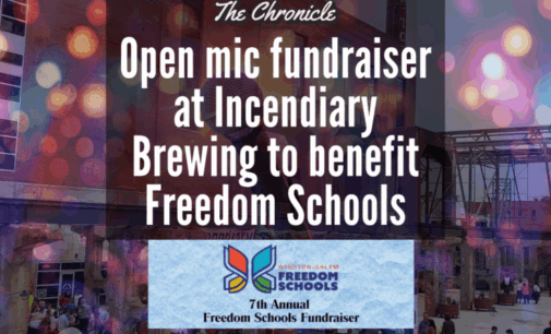 Open mic fundraiser at Incendiary Brewing to benefit Freedom Schools 