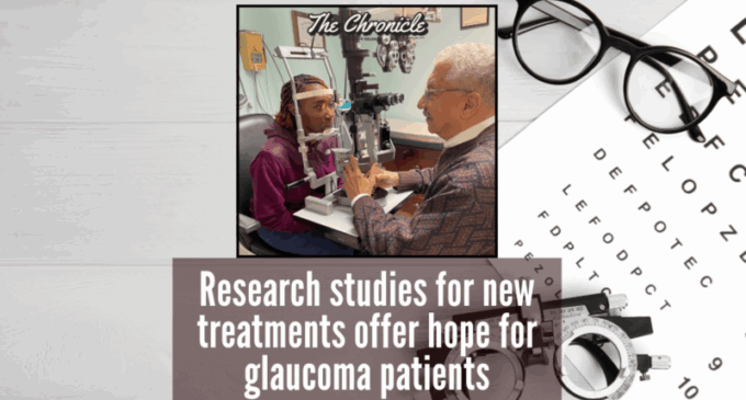 Research studies for new treatments offer hope for glaucoma patients 