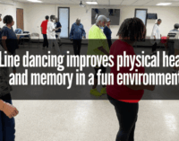 Line dancing improves physical health and memory in a fun environment. 