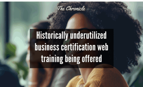 Historically underutilized business certification web training being offered 