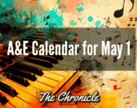 Arts & Entertainment  Calendar for May 1 