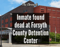 Inmate found dead at Forsyth County Detention Center 