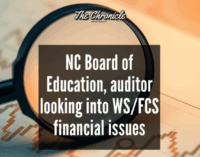NC Board of Education, auditor looking into WS/FCS financial issues  